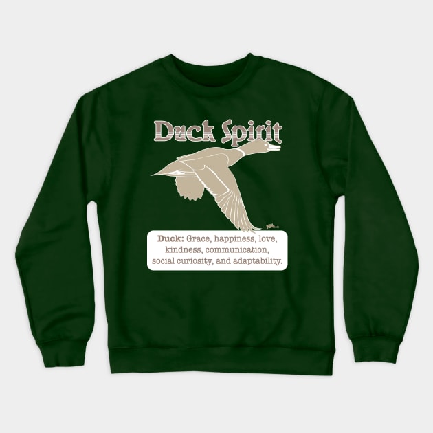 Spirit Animal-Duck Crewneck Sweatshirt by NN Tease